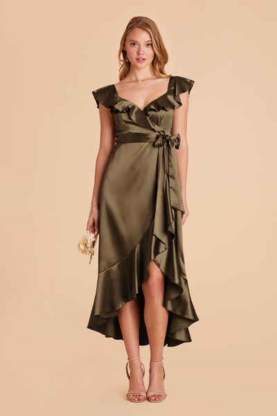 olive green mother of the bride dresses